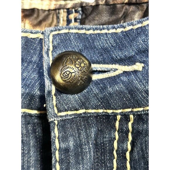 adikto womens jeans size 6 29x34 Good Condition Teen Adult Embroidered Pockets. - Picture 11 of 16